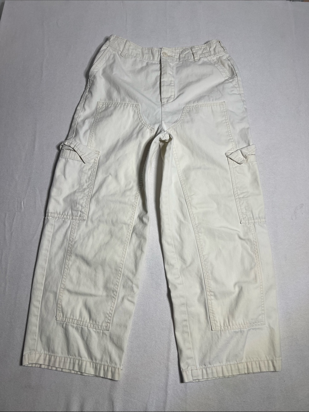 Universal Thread Cream Wide-Leg Cargo Pants